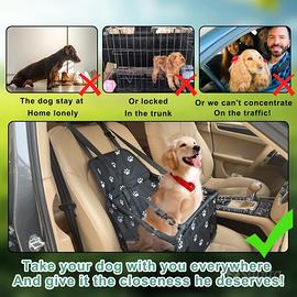 Seggiolino auto per cani con cintura