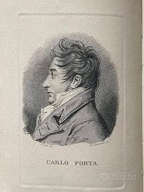 Raro Vecchio libro di poesie di "Carlo Porta" 1933