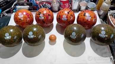 set di 8 bocce in bachelite 
