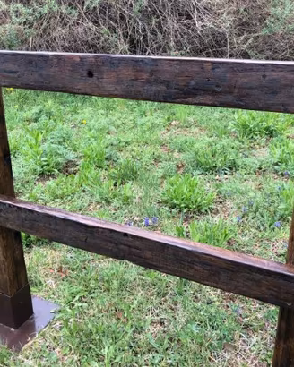 Staccionata in legno per recinzione giardini