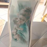 Quadretto in pelle mamma e figlio