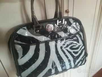 Borsa a mano Bubble Bag originale fantasia zebra