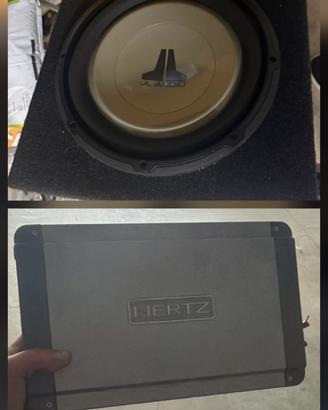 Subwoofer jl e amplificatore hertz