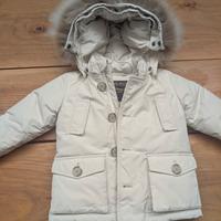 Giubbotto Parka bambino bambina 1 anno Panna 