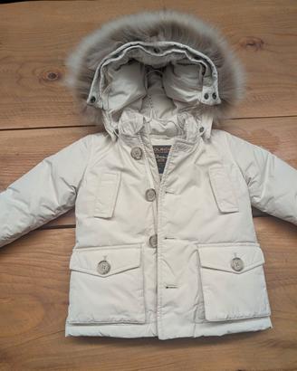 Giubbotto Parka bambino bambina 1 anno Panna 