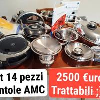 Batteria 14 Pentole AMC completa con accessori