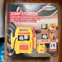 Jump starter auto e moto con compressore