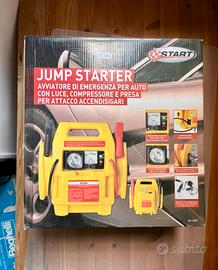 Jump starter auto e moto con compressore