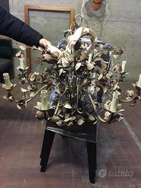 Lampadario in ferro 8 luci