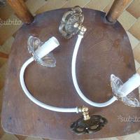 Appliques luce da parete coppia vintage