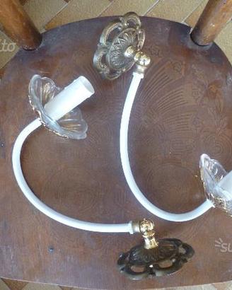 Appliques luce da parete coppia vintage