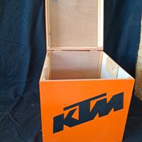 baule in legno multistrato colori originali KTM