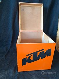 baule in legno multistrato colori originali KTM