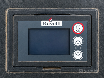 stufa a pellet idro Ravelli HRV 180 plus 21 kw