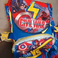 zaino  captain america elementari