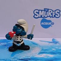 Puffi Puffo Vigile Bianco Variante 1B Pejo© 1981 S