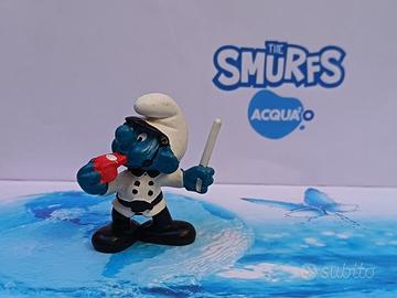 Puffi Puffo Vigile Bianco Variante 1B Pejo© 1981 S