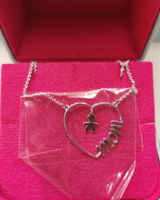 Ciondolo cuore bambino in argento LE BEBE 
