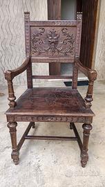 Sedia vintage legno