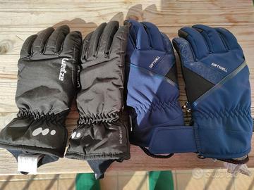 Lotto 2 paia guanti sci Decathlon Taglie 12 anni/S