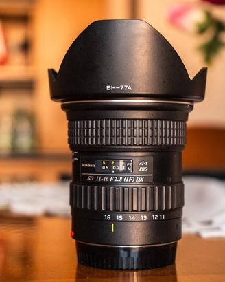 Tokina 11-16mm f/2.8 PRODX-canon con garanzia RCE