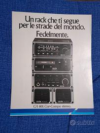 Depliant Hi-Fi car Geloso- anni 80