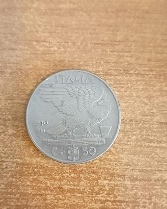 50 CENTESIMI IMPERO 1940 