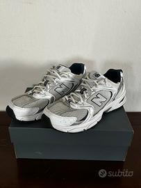 New Balance 530 Bianche/Argento - Taglia 45
