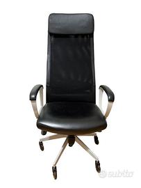 Sedia da ufficio/gaming Ikea Markus in pelle