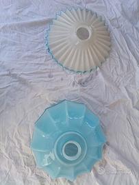 Due piattini  lampadario vintage antico Murano