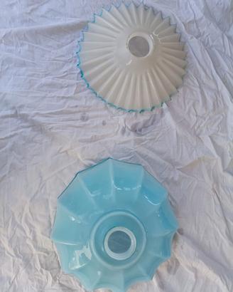 Due piattini  lampadario vintage antico Murano