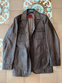 Cappotto vintage Bomb Boogie in vera pelle