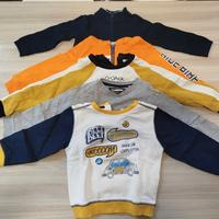 Set 8 felpe/maglioni bambino taglia 25-30 mesi