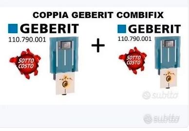 COPPIA Geberit 110.790.00.1 COMBIFIX WC SOSPESO