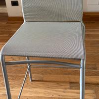 Sgabello alto con schienale