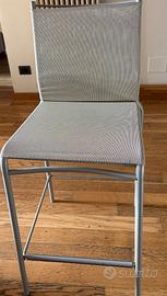 Sgabello alto con schienale