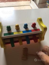 Gioco in legno per bambini imparano colori