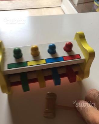 Gioco in legno per bambini imparano colori