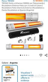 lampada infrarossi 3000W a parete