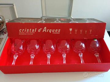 Vintage - 6 Bicchieri cristal d'Arques 25cl