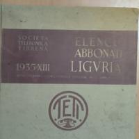 elenco telefonico LIGURIA anno 1935