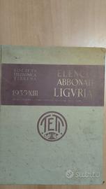 elenco telefonico LIGURIA anno 1935