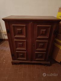 Scarpiera noce anni 70