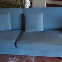 Divano di tessuto Blu