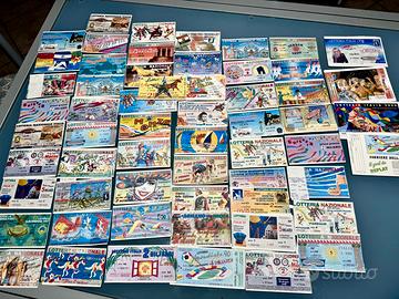 Collezione 82 biglietti lotteria Italia