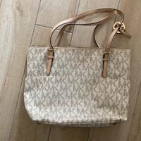 Borsa michael kors jet travel set monogram crema