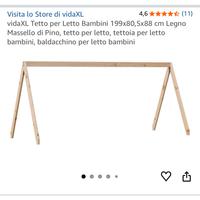 Struttura letto capanna montessori