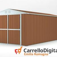 Box garage auto in Acciaio 327x611 19mq fin legno