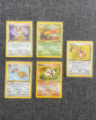 🍃Lotto Carte Pokémon Jungle 1ª Edizione EX/NM 🇮🇹