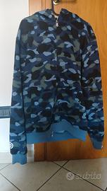felpa zip bape